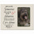 8x10 Ivory Pet Memorial Picture Frame with the phrase "Because Someone We Love Is In Heaven"