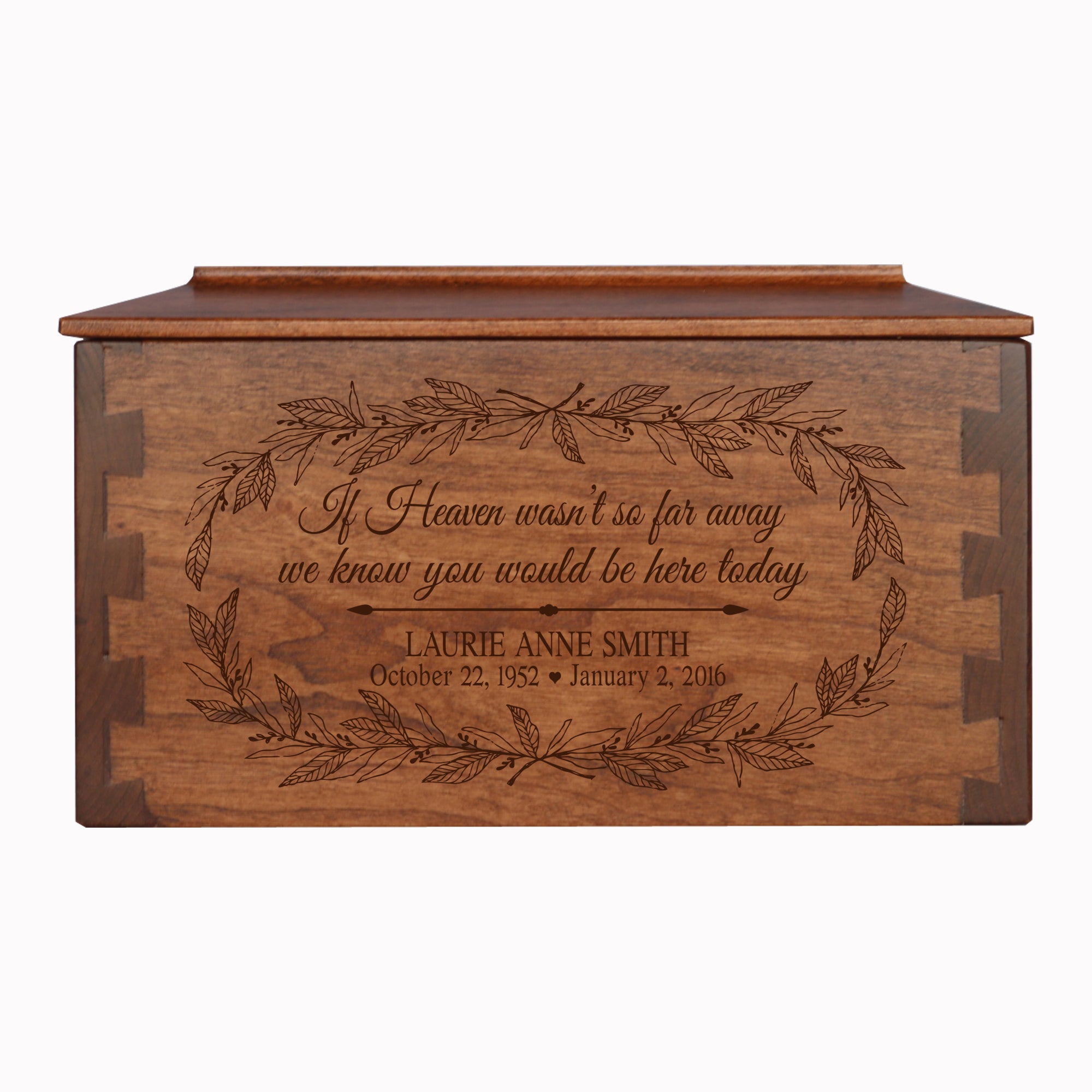 Custom Medium Cremation Urn Box For Human Ashes