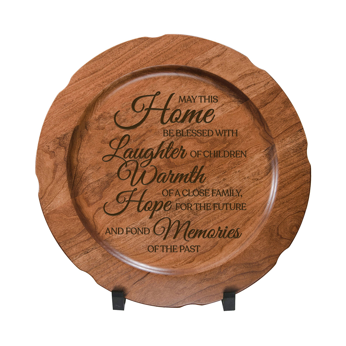 LifeSong Milestones Wooden Decorative Plate Family Keepsake 12in May This Home Housewarming Mother’s Day Gift Home Wall Decor Kitchen Keepsake