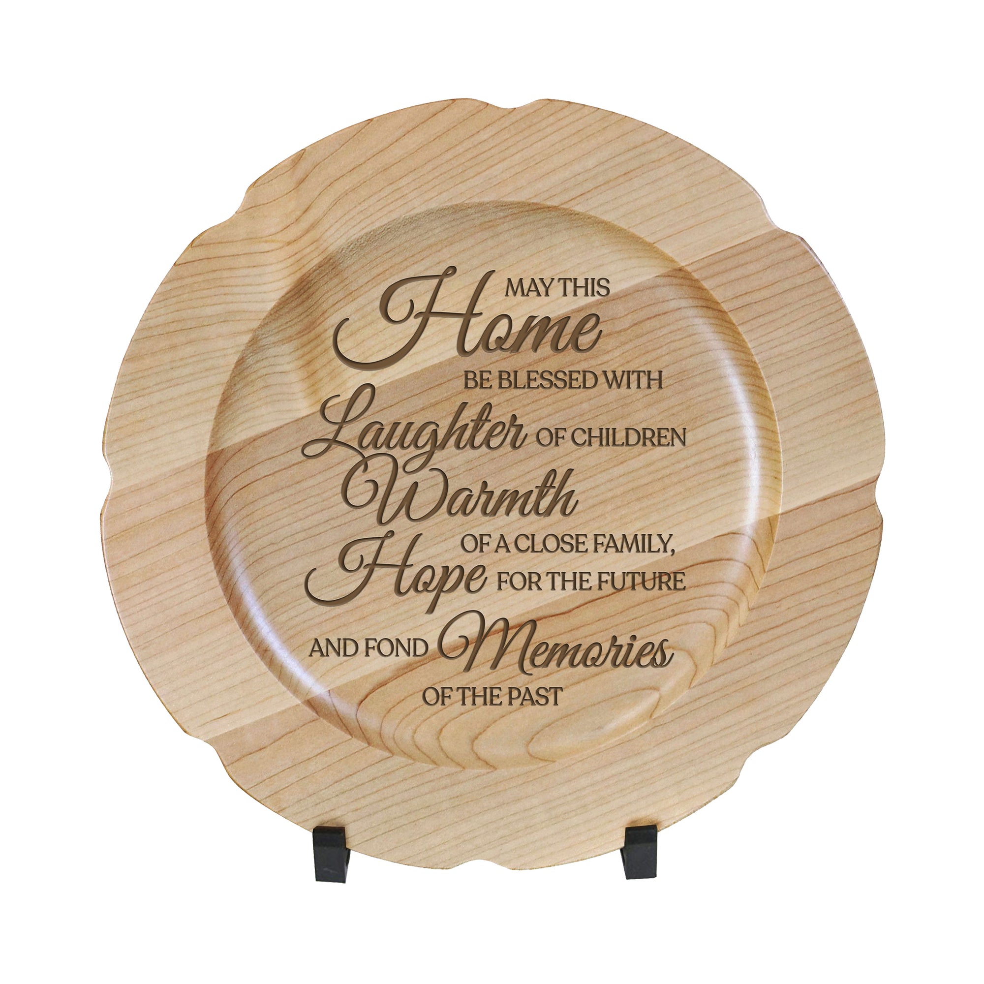 LifeSong Milestones Wooden Decorative Plate Family Keepsake 12in May This Home Housewarming Mother’s Day Gift Home Wall Decor Kitchen Keepsake