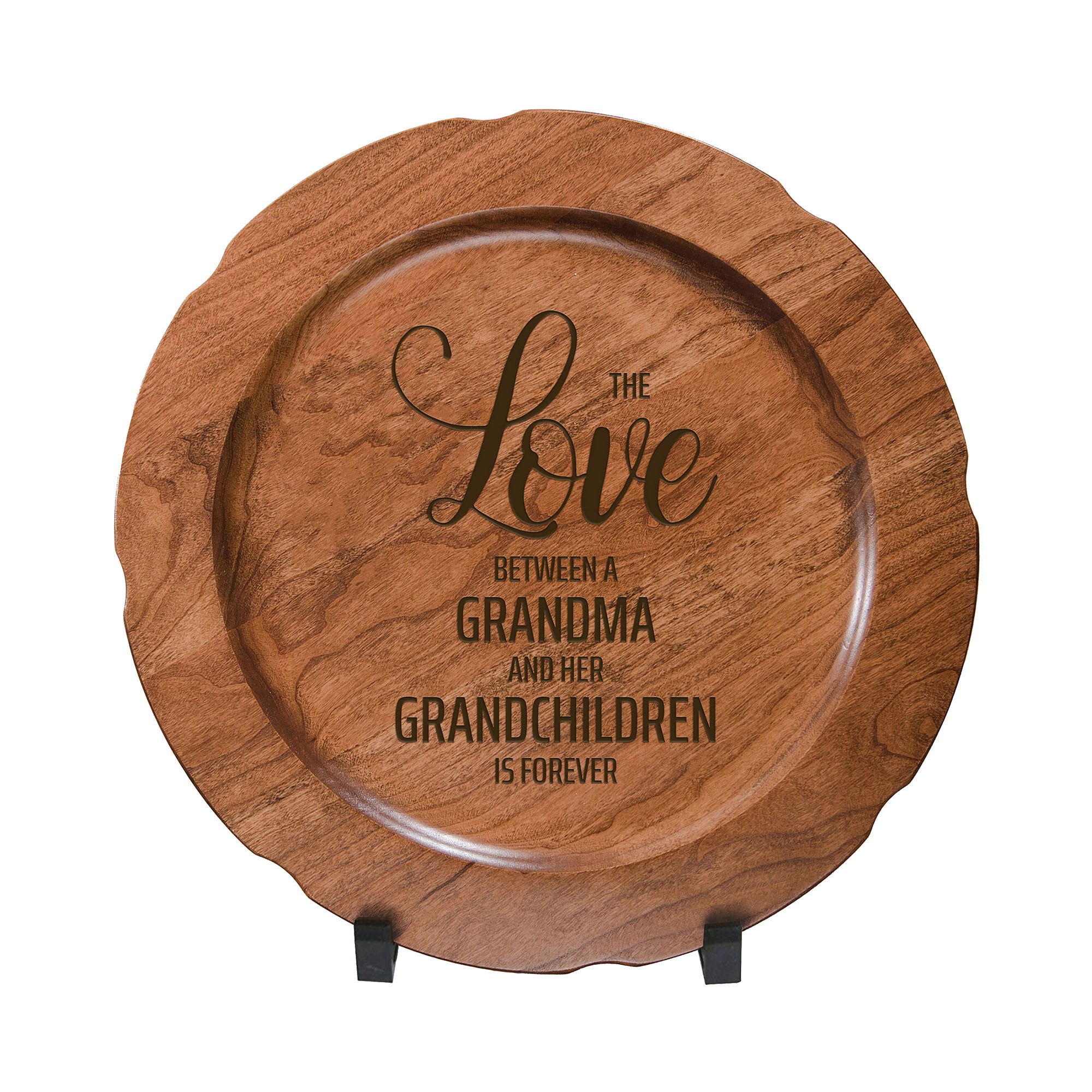 LifeSong Milestones Wooden Decorative Plate Family Keepsake 12in The Love Housewarming Mother’s Day Gift Home Wall Decor Kitchen Keepsake