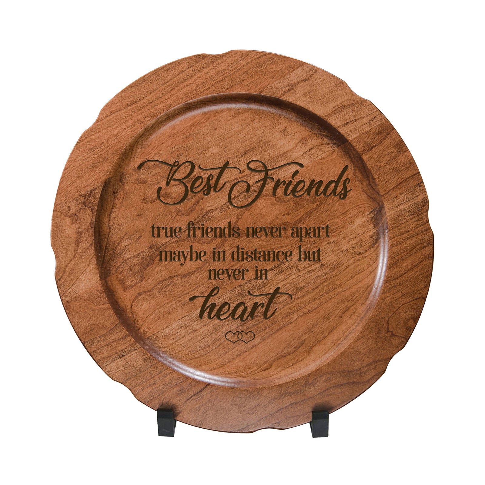 LifeSong Milestones Wooden Decorative Plate Family Keepsake 12in Best Friends Housewarming Mother’s Day Gift Home Wall Decor Kitchen Keepsake