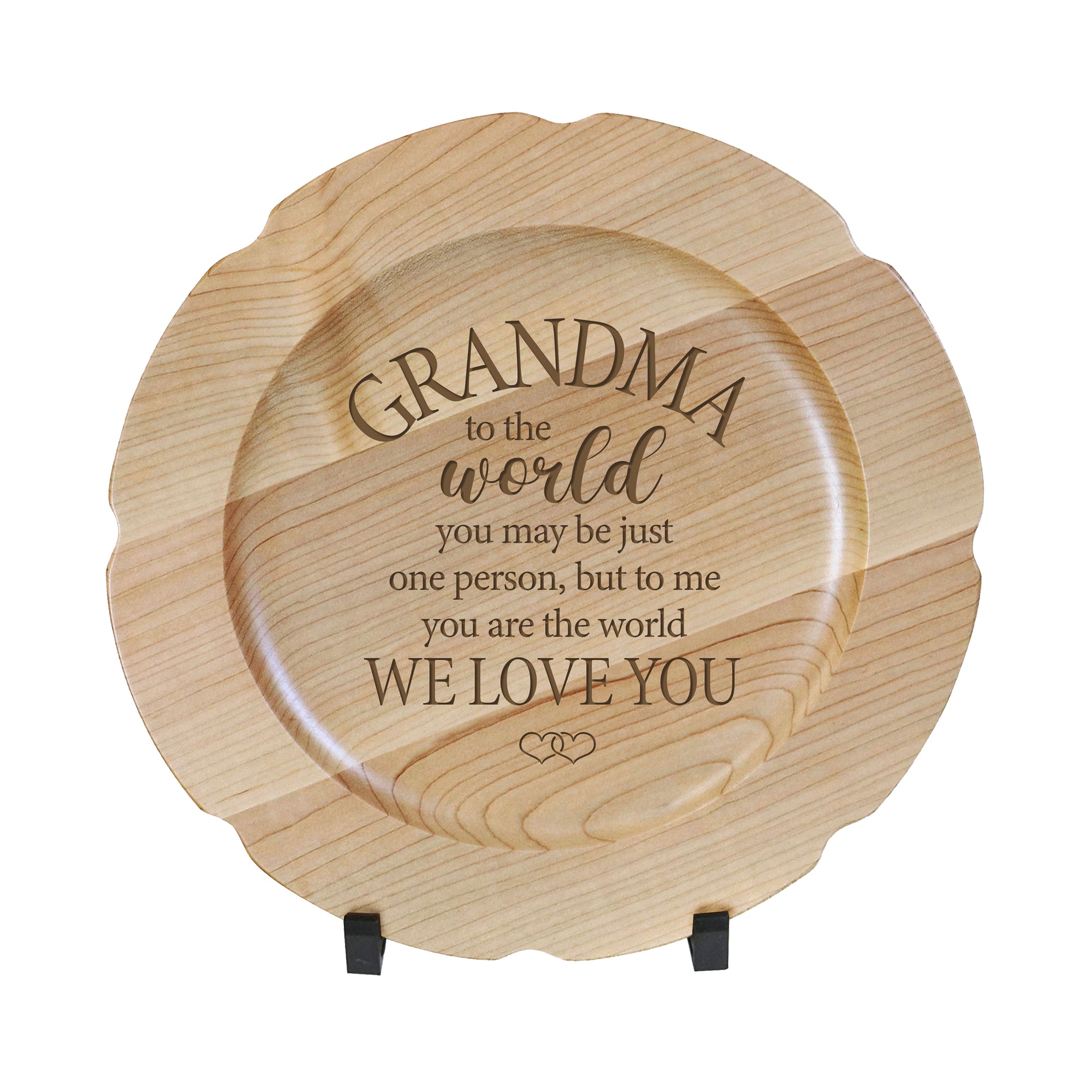 LifeSong Milestones Wooden Decorative Plate Family Keepsake 12in Grandma  Housewarming Mother’s Day Gift Home Wall Decor Kitchen Keepsake