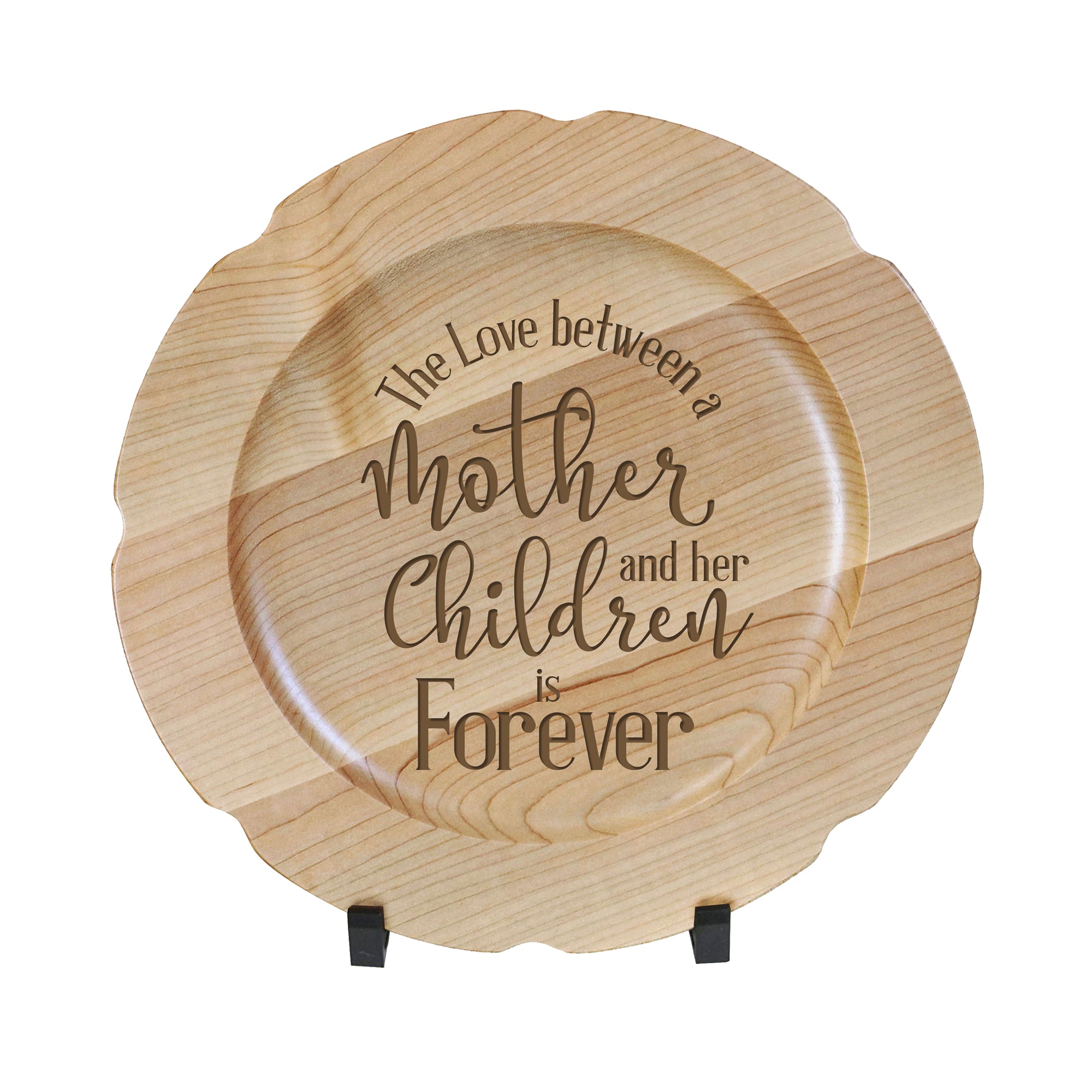LifeSong Milestones Wooden Decorative Plate Family Keepsake 12in Mother and Daughter Housewarming Mother’s Day Gift Home Wall Decor Kitchen Keepsake