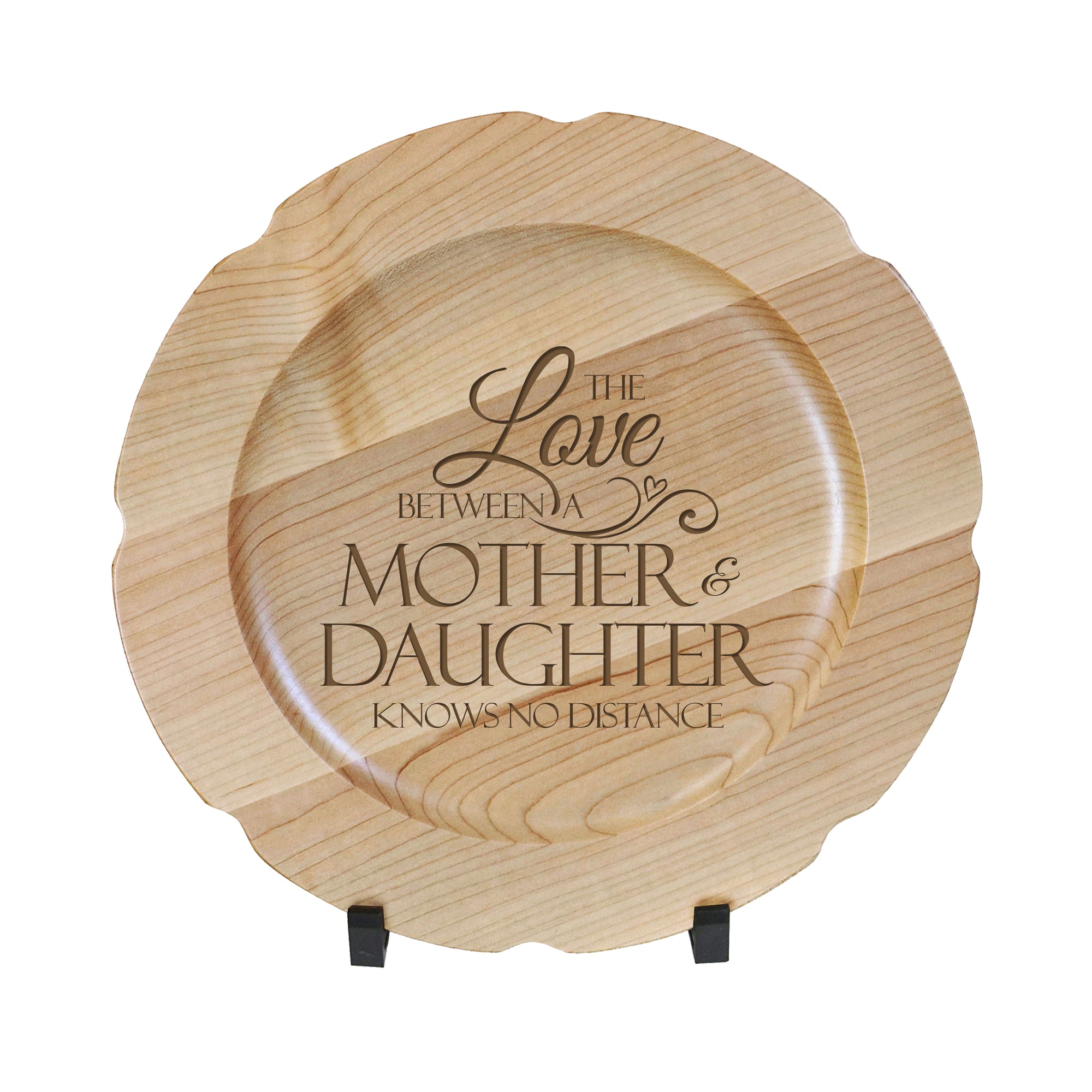 LifeSong Milestones Wooden Decorative Plate Family Keepsake 12in Mother and Daughter Housewarming Mother’s Day Gift Home Wall Decor Kitchen Keepsake