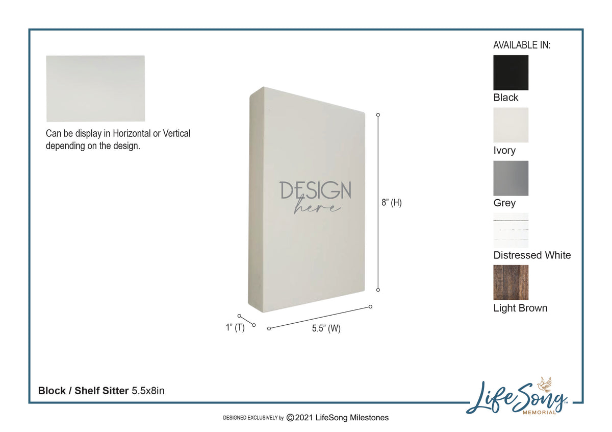 Modern Inspirational Memorial 5.5x 8 inches Wooden Sign Gone But Not Forgotten - Plaque Tabletop Decoration Loss of Loved One Bereavement Sympathy Keepsake