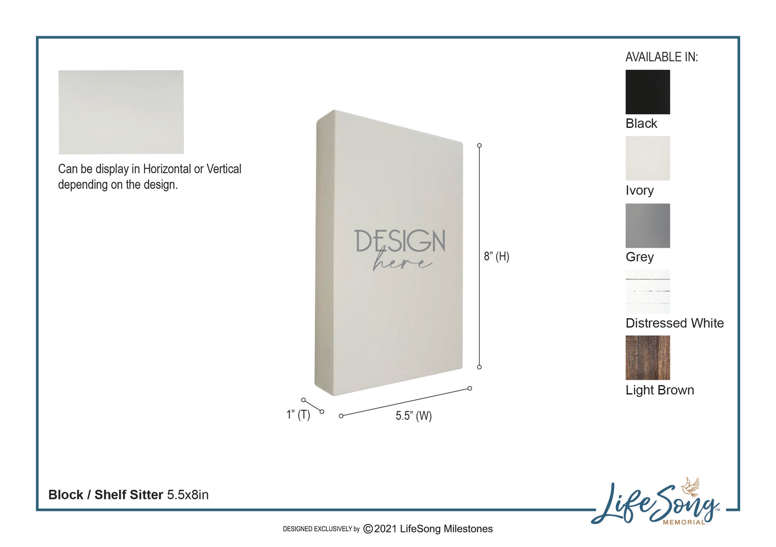 Modern Inspirational Memorial 5.5x 8 inches Wooden Sign Gone But Not Forgotten - Plaque Tabletop Decoration Loss of Loved One Bereavement Sympathy Keepsake