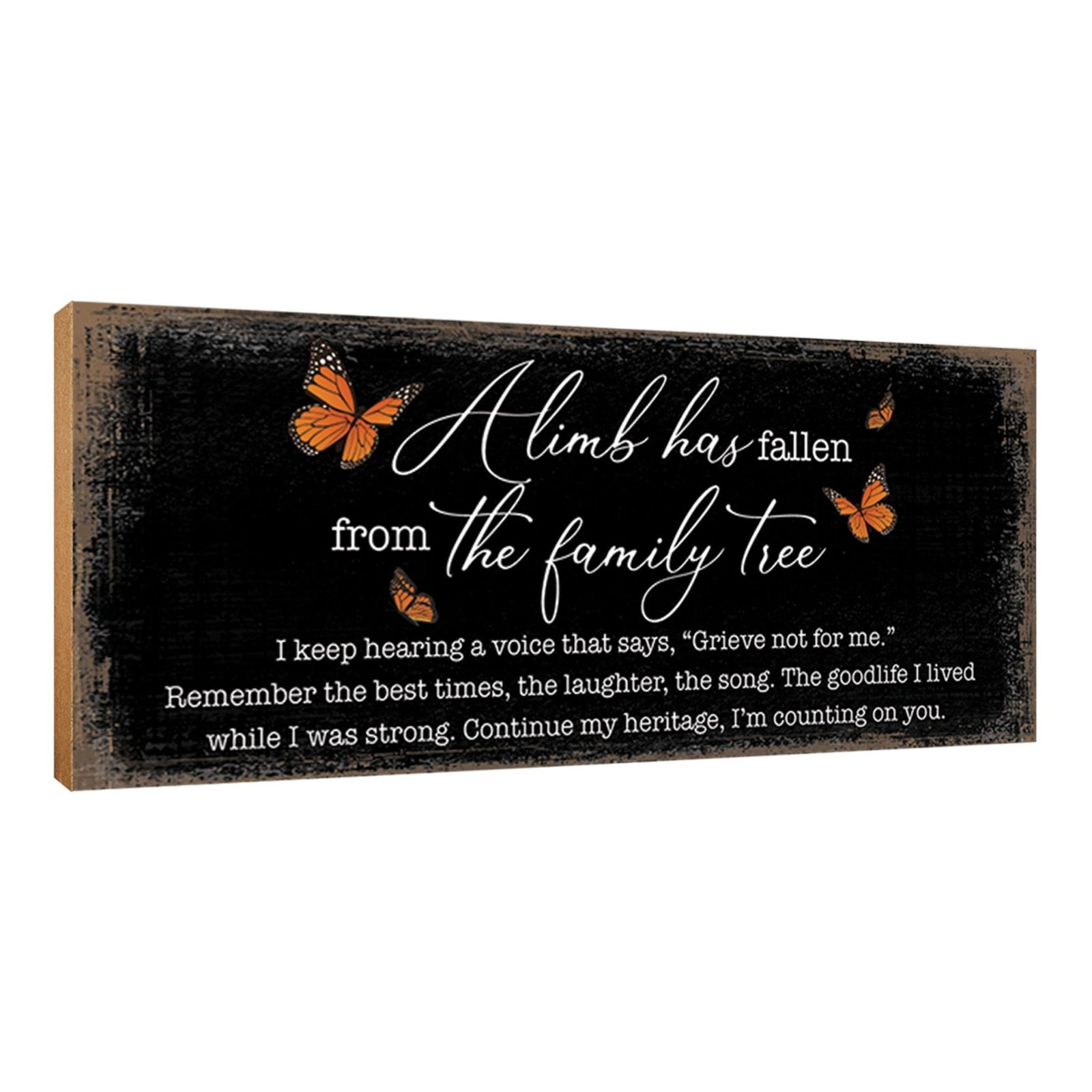 A Limb Has Fallen Laser-Engraved Wooden Memorial Wall Sign & Shelf Décor For The Loss Of Loved One Sympathy Gift - LifeSong Milestones