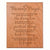 A Marriage Prayer Engraved 12x15 Plaque - With Hearts - LifeSong Milestones