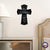 Wooden Hanging Wall Cross for Couples 50th Wedding Anniversary Celebration - A True Love Story Never Ends