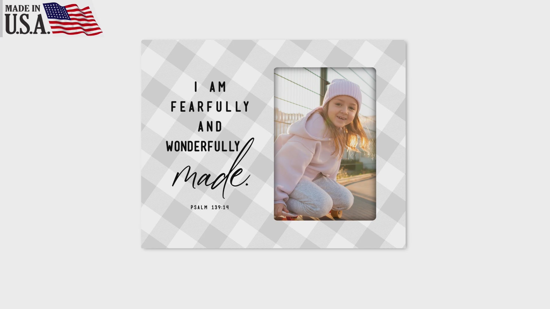 Fearfully & Wonderfully Made Wooden Picture Frame