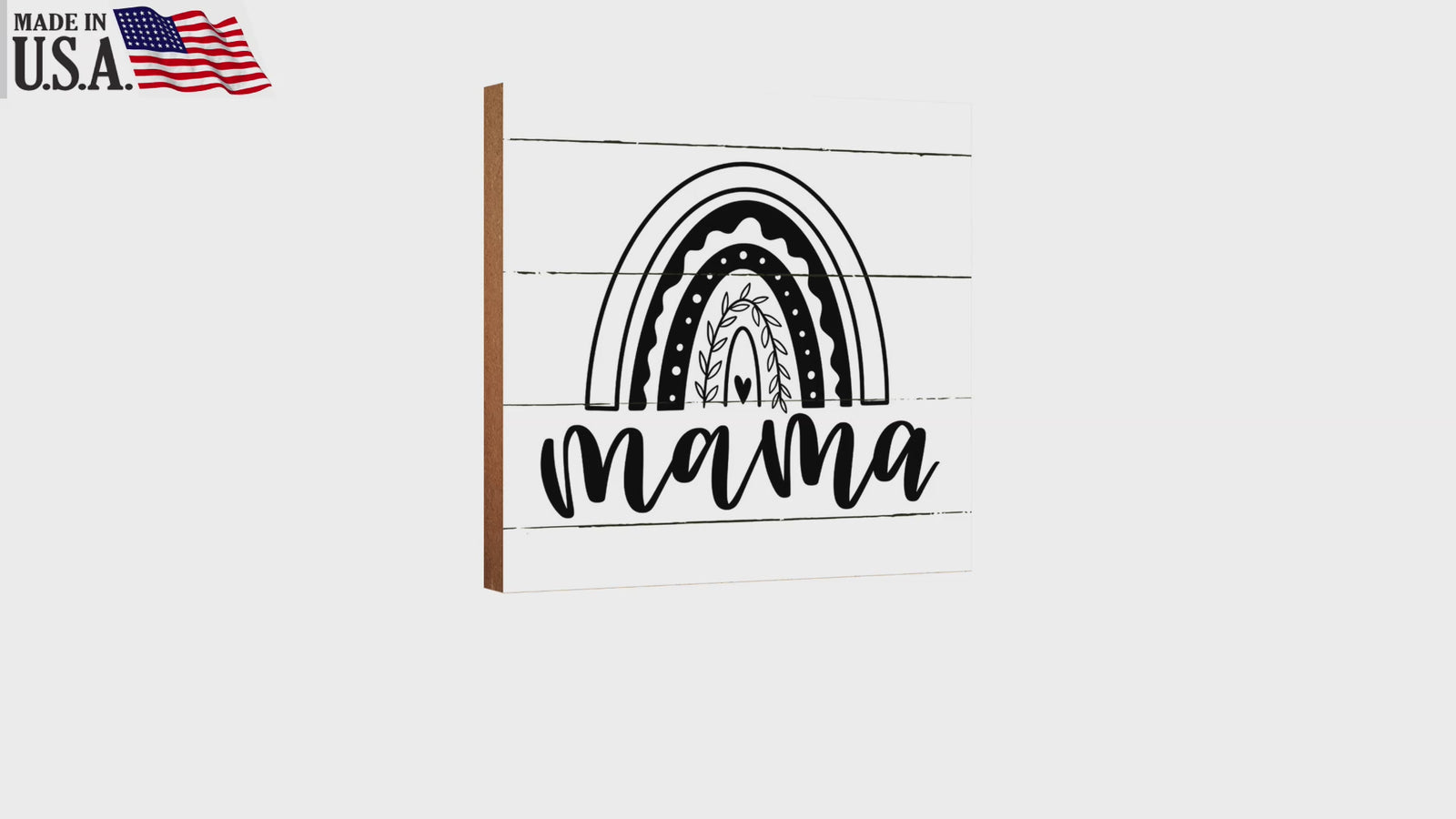 LifeSong Milestones Wooden Shelf Decor and Tabletop Signs Gift for Mother’s Day