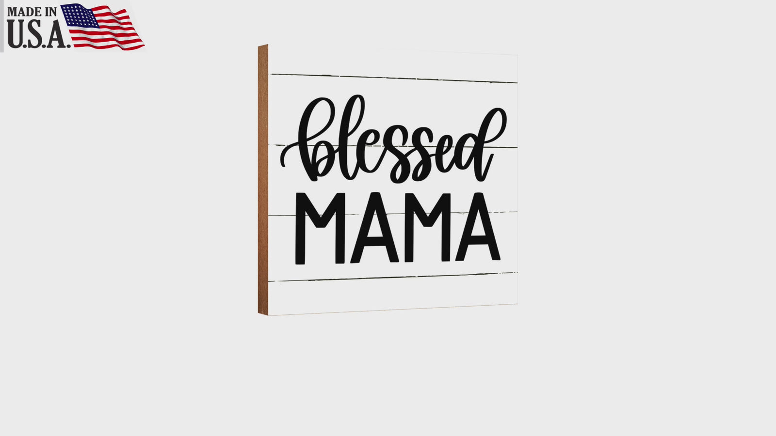 LifeSong Milestones Wooden Shelf Decor and Tabletop Signs Gift for Mother’s Day