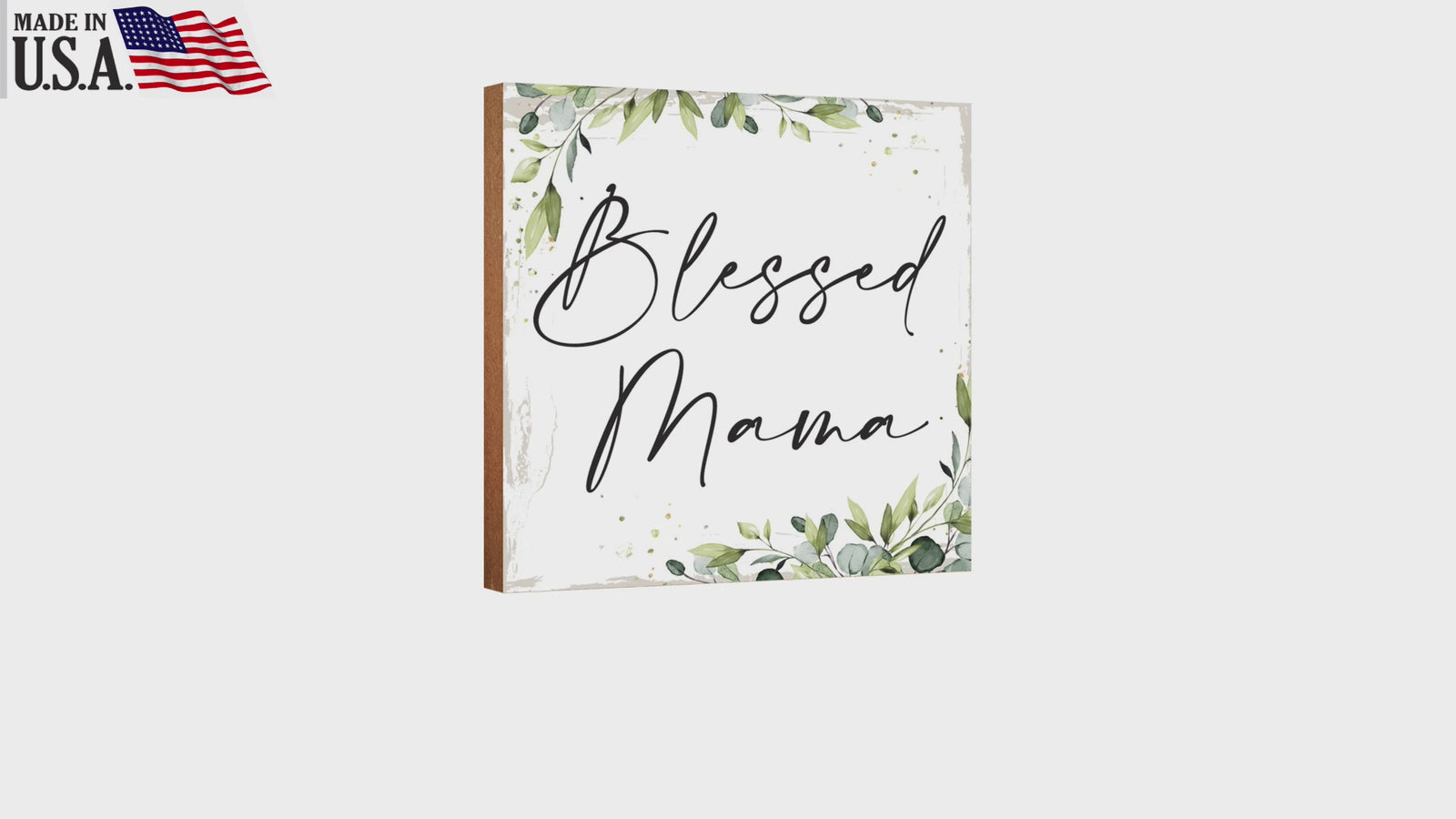 LifeSong Milestones Wooden Shelf Decor and Tabletop Signs Gift for Mother’s Day