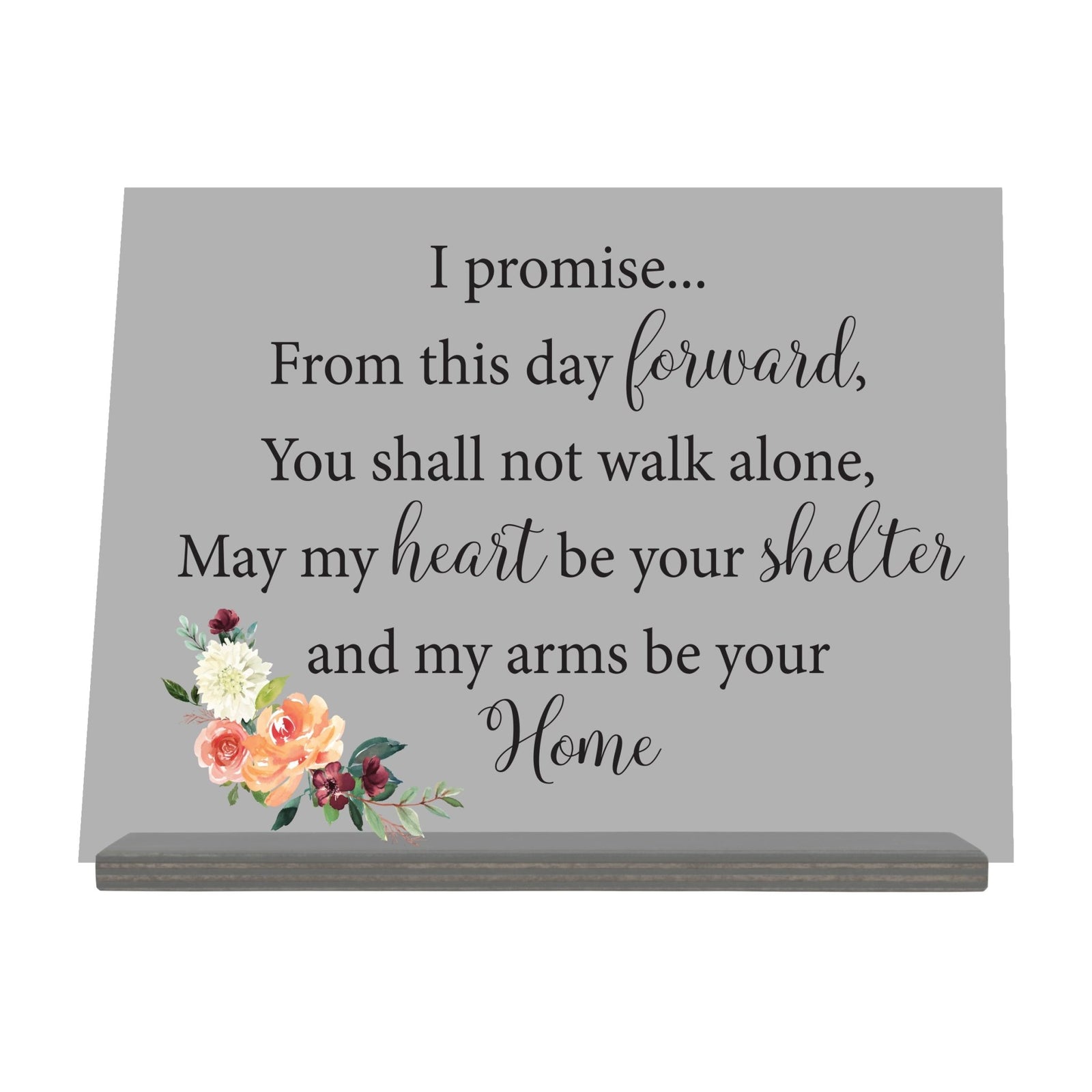 Acrylic Wedding Sign For Ceremony and Reception - I Promise - LifeSong Milestones