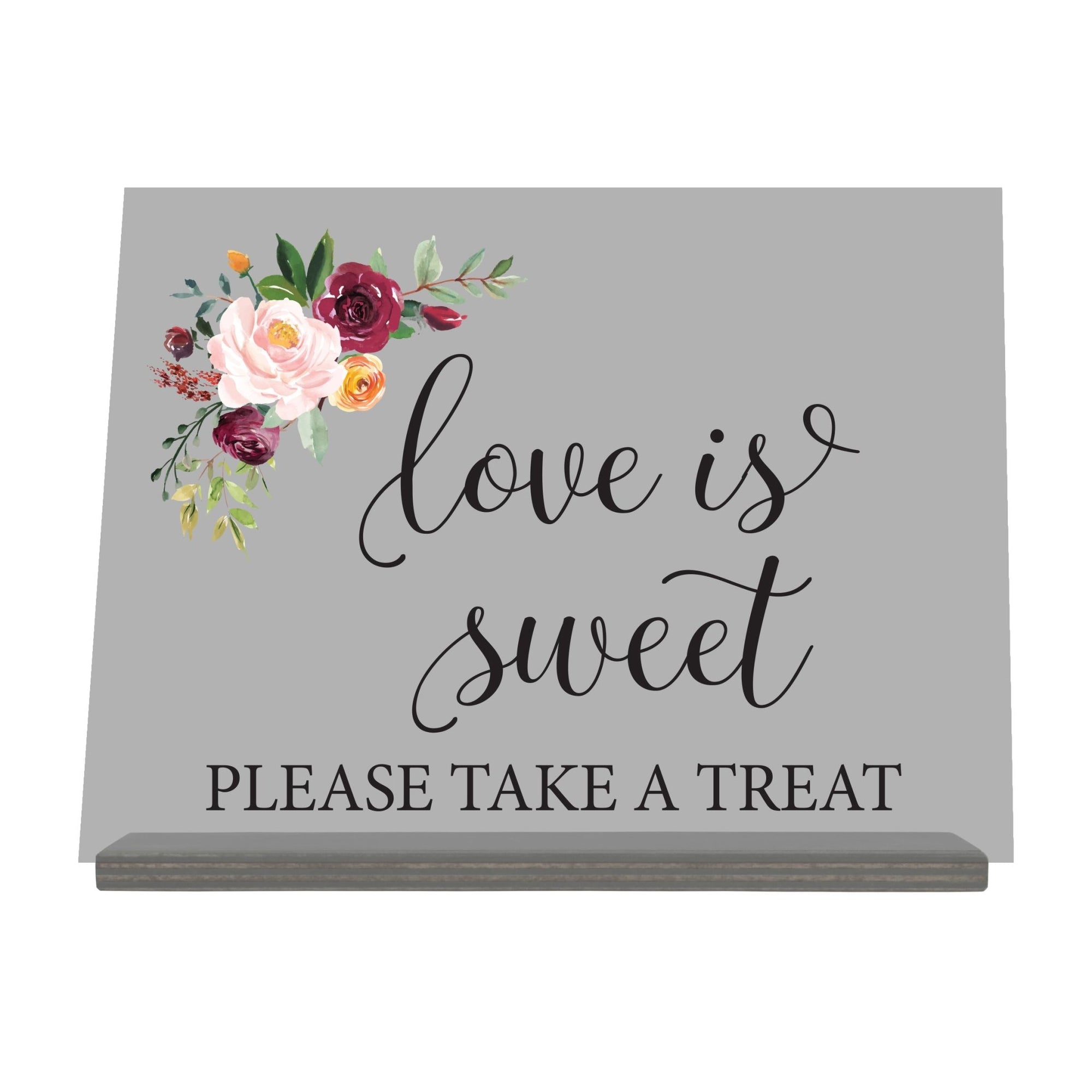 Acrylic Wedding Sign For Ceremony and Reception - Love Is Sweet - LifeSong Milestones
