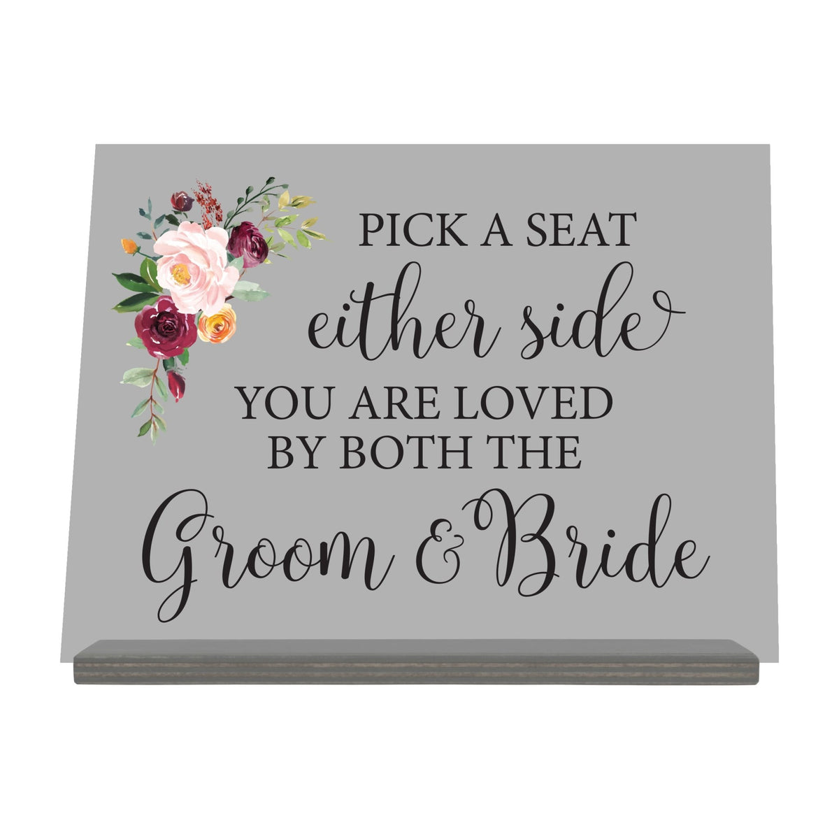 Acrylic Wedding Sign For Ceremony and Reception - Pick A Seat - LifeSong Milestones