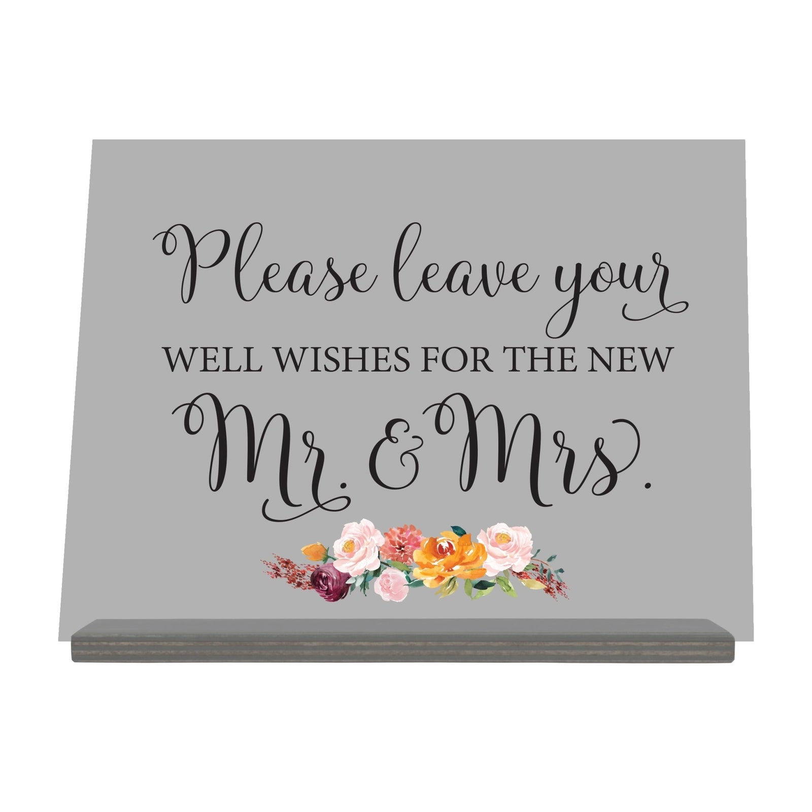 Acrylic Wedding Sign For Ceremony and Reception - Well Wishes - LifeSong Milestones