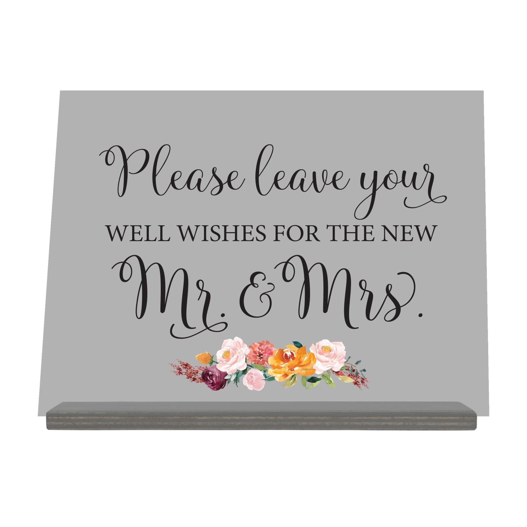 Acrylic Wedding Sign For Ceremony and Reception - Well Wishes - LifeSong Milestones
