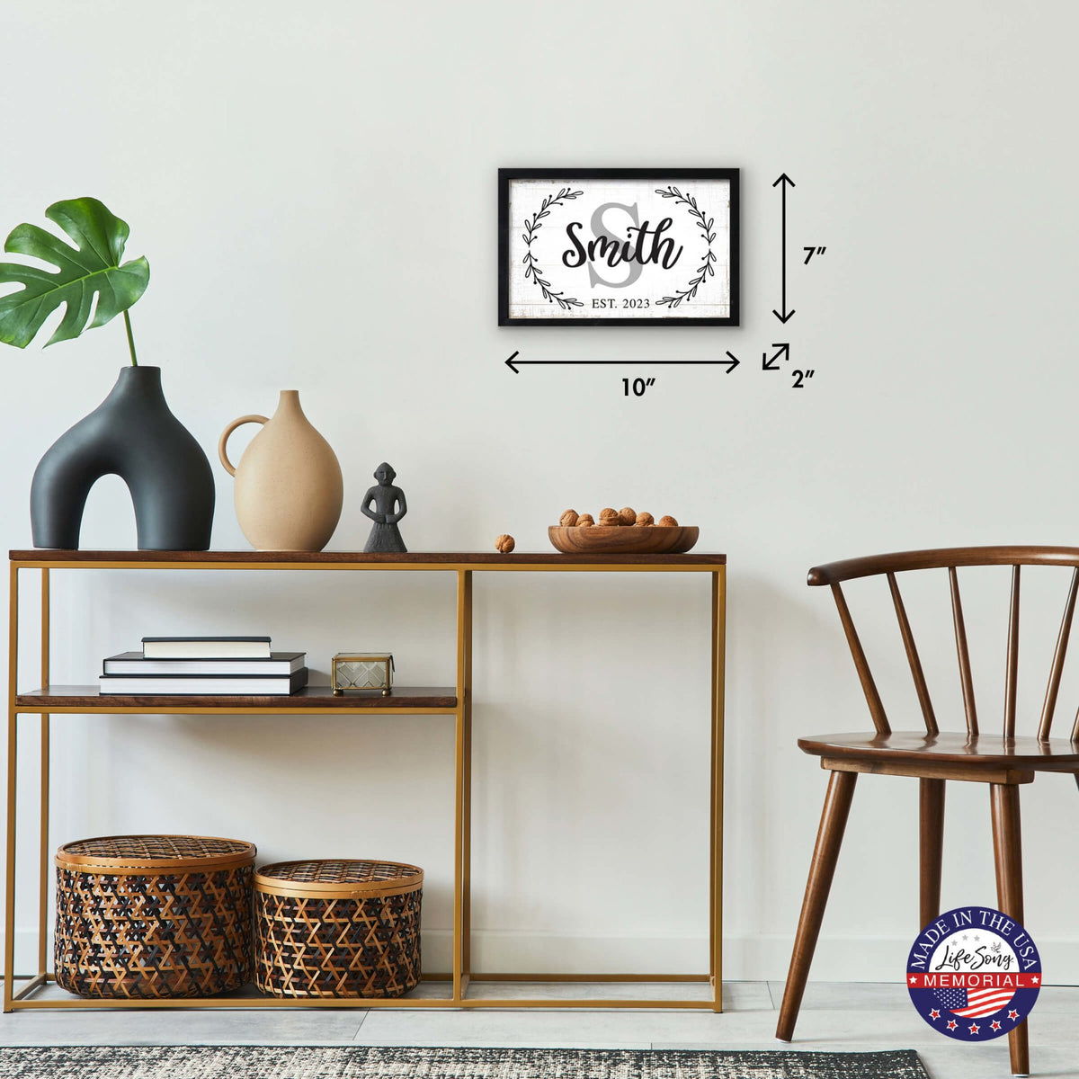 Add a Personal Touch to Your Family Home Décor with LifeSong Milestones Custom Framed Shadow Box - Smith - LifeSong Milestones