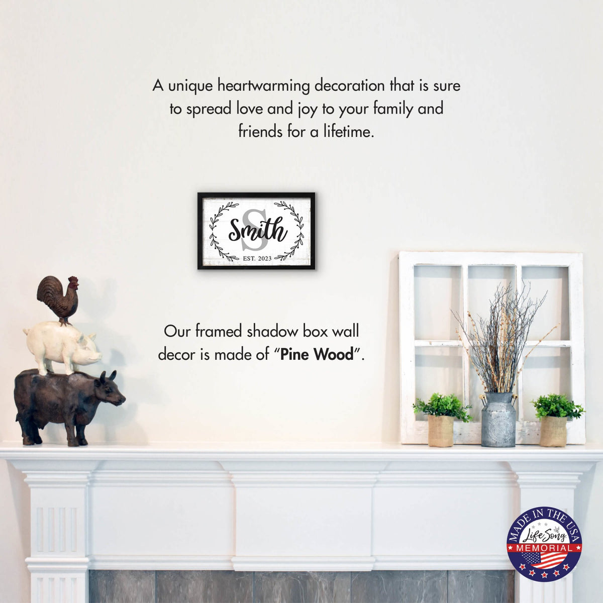 Add a Personal Touch to Your Family Home Décor with LifeSong Milestones Custom Framed Shadow Box - Smith - LifeSong Milestones