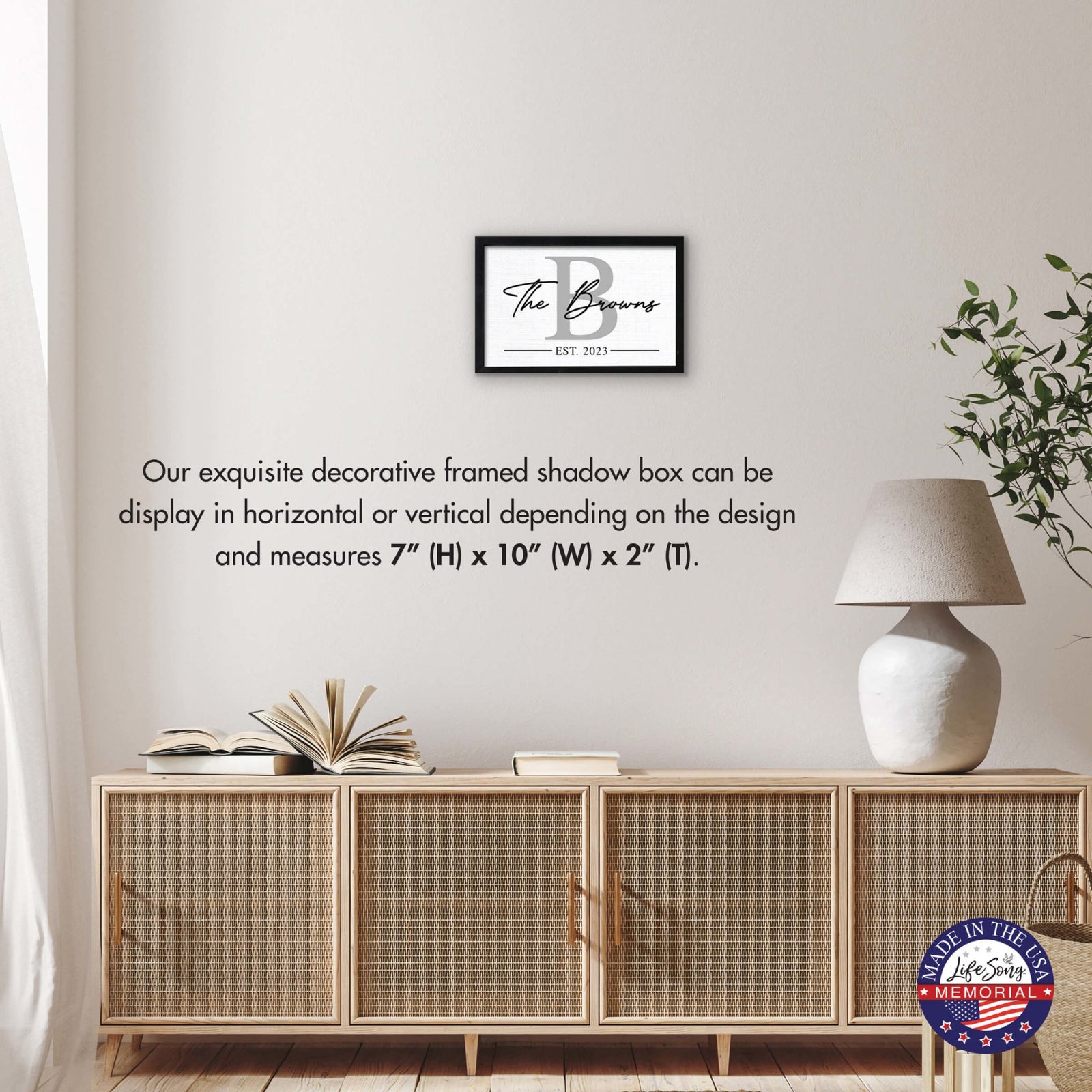 Add a Personal Touch to Your Family Home Décor with LifeSong Milestones Custom Framed Shadow Box - The Browns - LifeSong Milestones