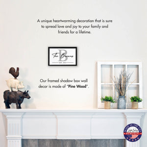 Add a Personal Touch to Your Family Home Décor with LifeSong Milestones Custom Framed Shadow Box - The Browns - LifeSong Milestones