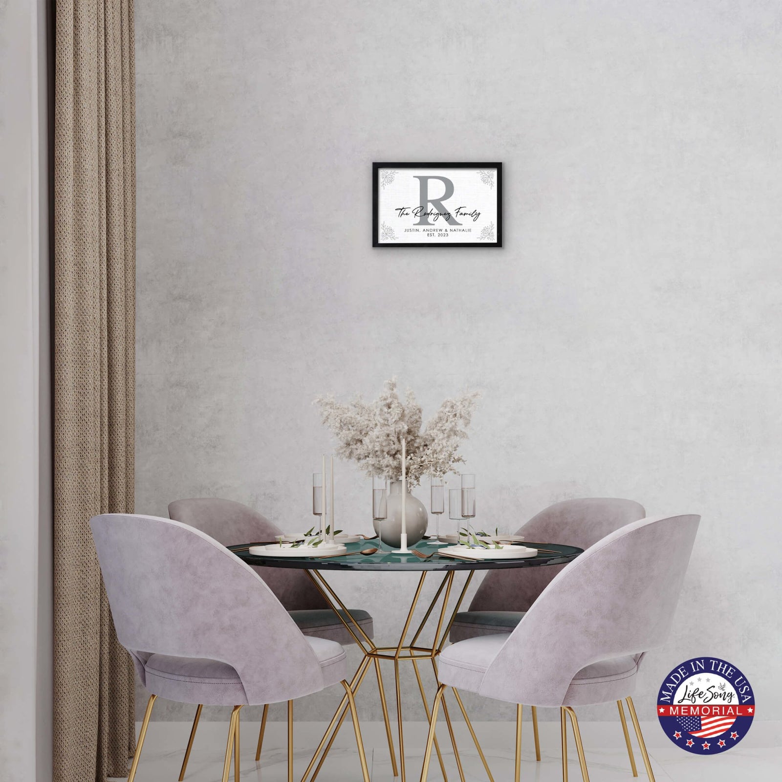 Add a Personal Touch to Your Family Home Décor with LifeSong Milestones Custom Framed Shadow Box - The Rodriguez Family - LifeSong Milestones
