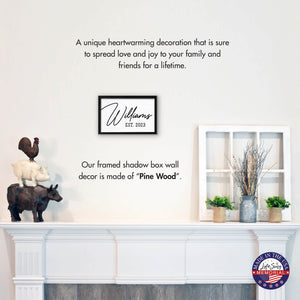 Add a Personal Touch to Your Family Home Décor with LifeSong Milestones Custom Framed Shadow Box - Williams - LifeSong Milestones