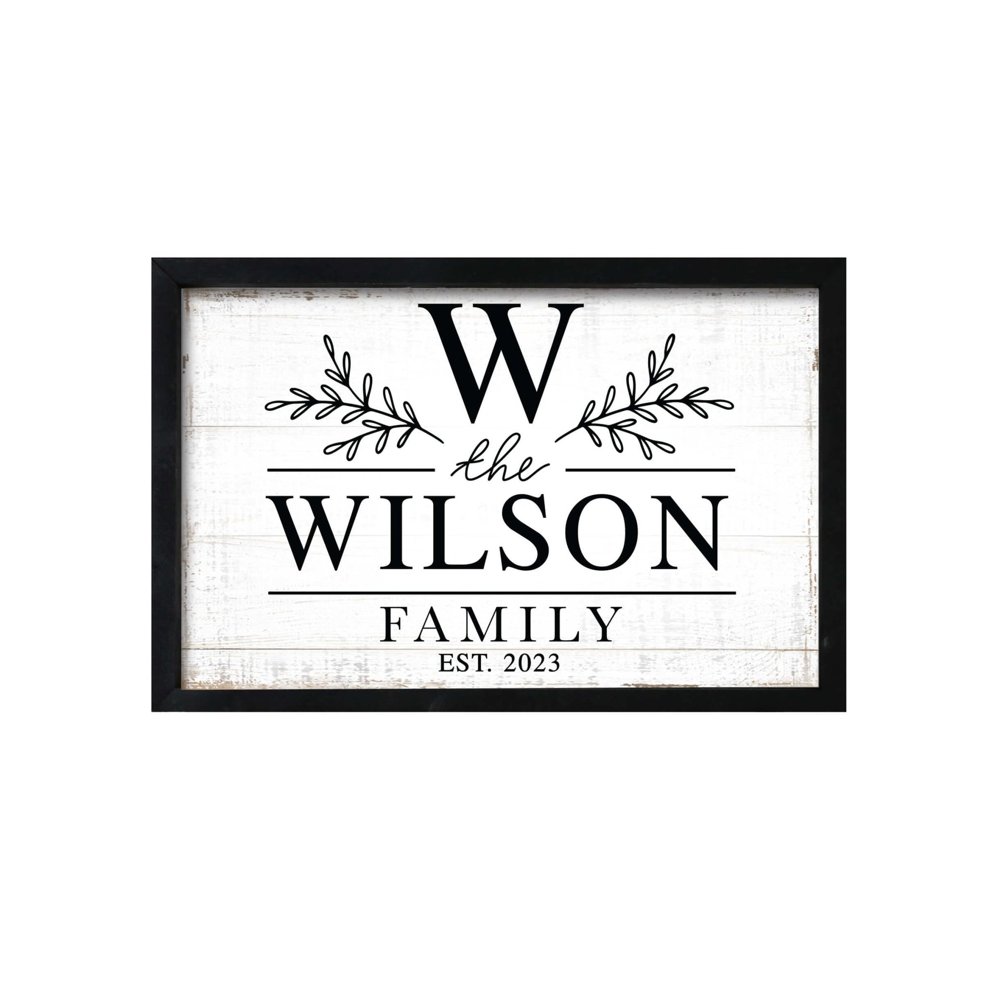 Customized Home Décor Framed Shadow Box With Family Name - Wilson Family