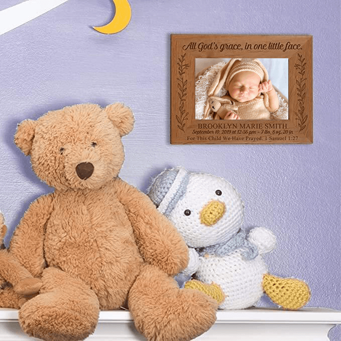 All God's Grace, In One Little Face Photo Frame (4x6) - LifeSong Milestones