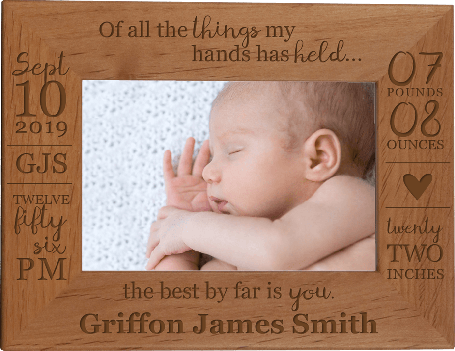 All The Things My Hands Have Held - Baby Boy Photo Frame - LifeSong Milestones