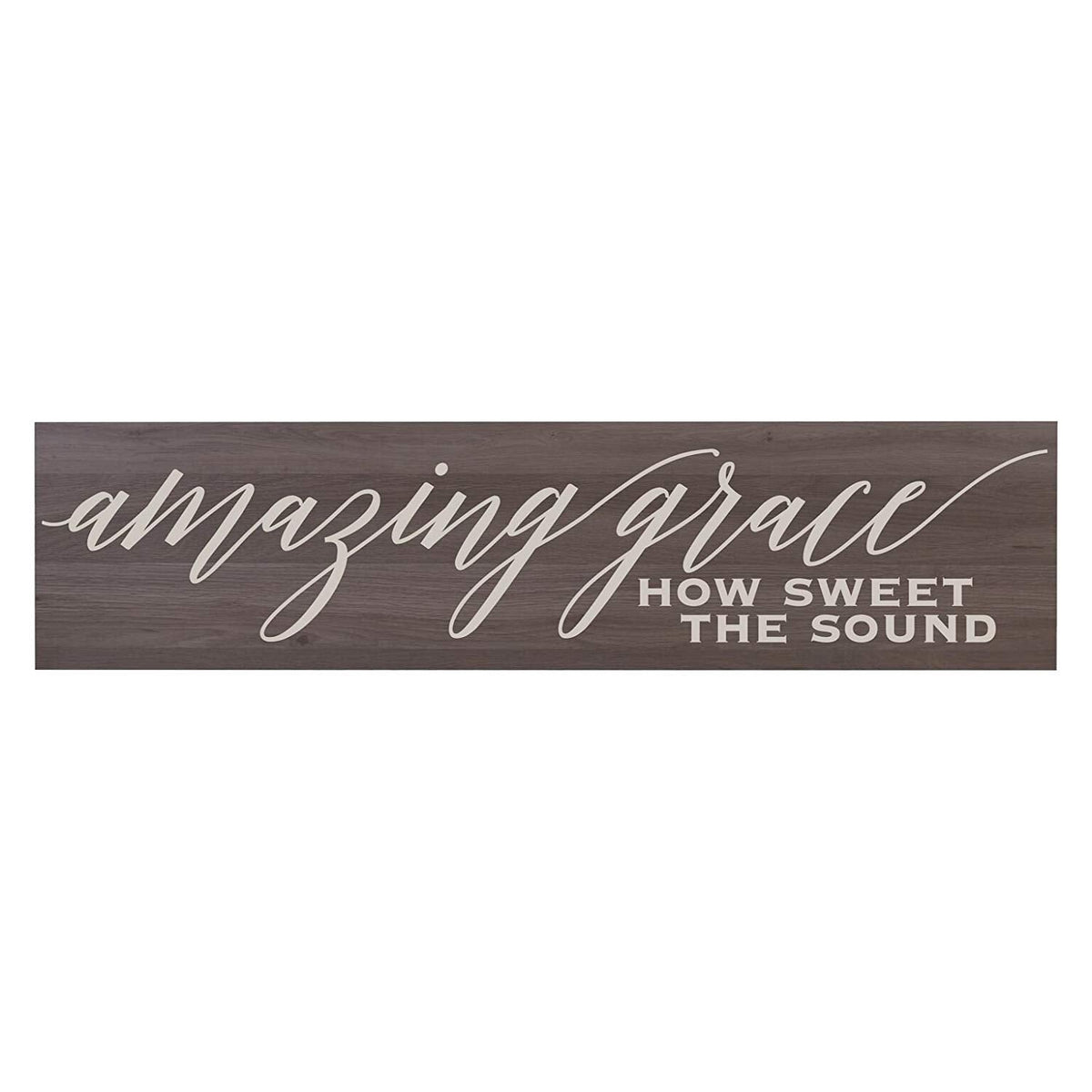 Amazing Grace Oak Sign Wall Art - LifeSong Milestones