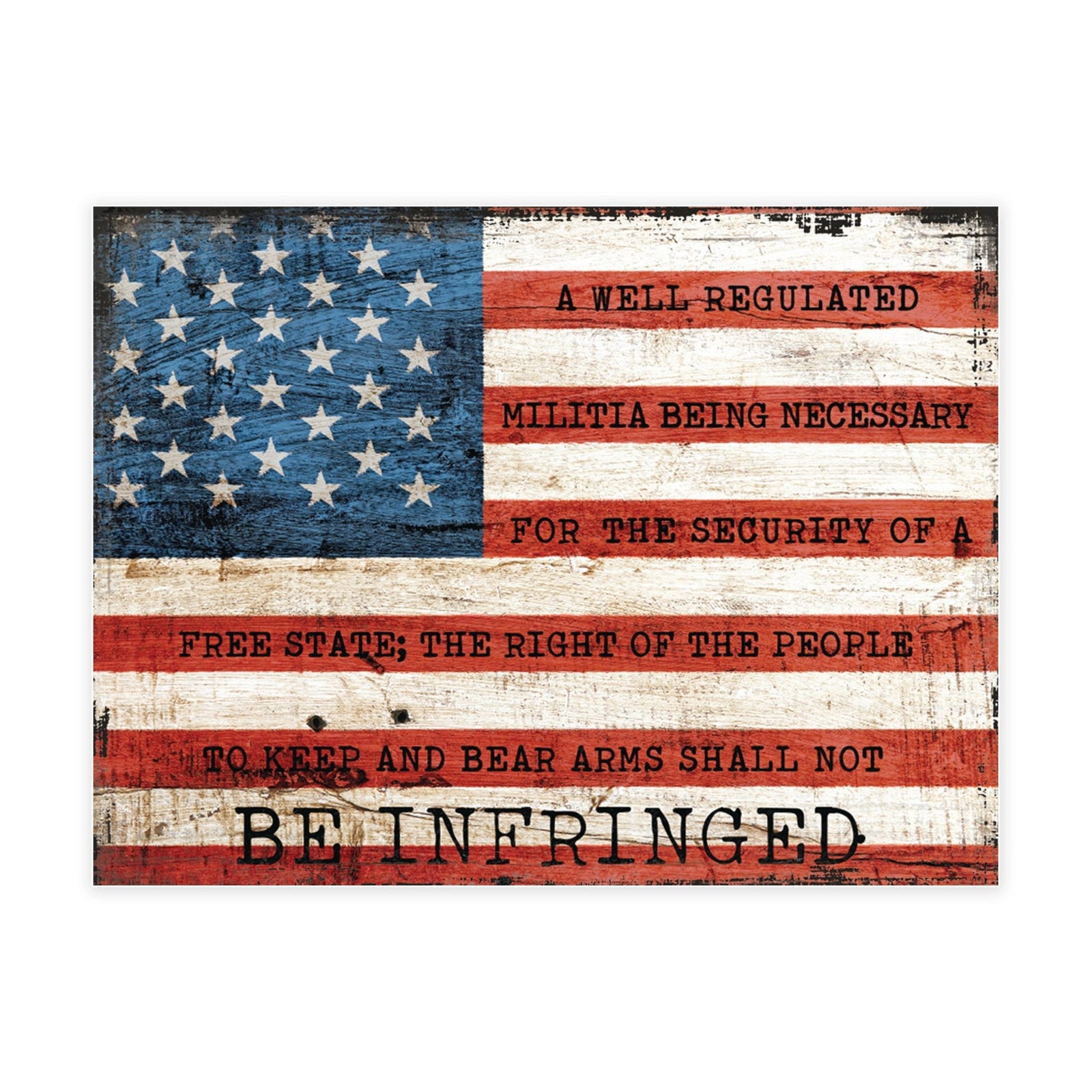 American Flag Veterans Day Patriotic Refrigerator Magnet Vintage Décor Gift Ideas - Be Infringed - LifeSong Milestones
