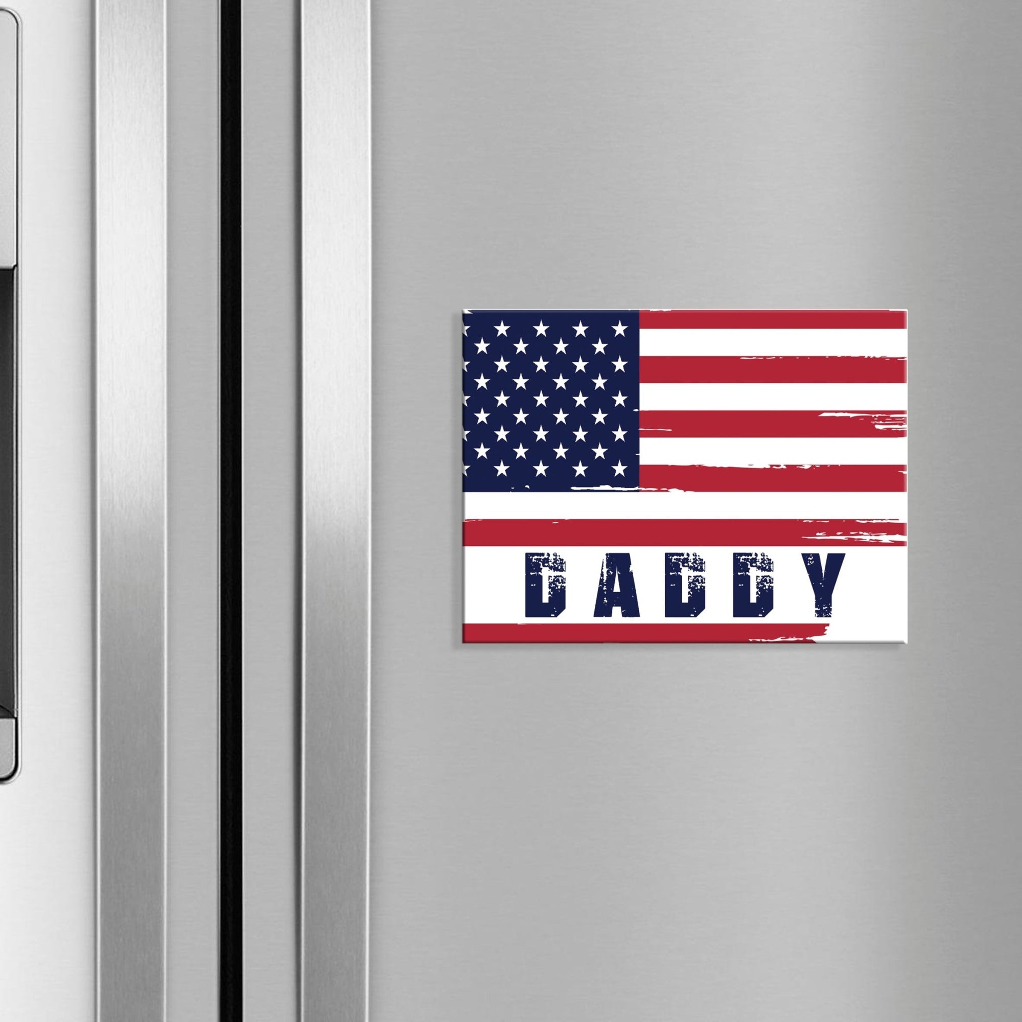American Flag Veterans Day Patriotic Refrigerator Magnet Vintage Décor Gift Ideas - Flag Daddy - LifeSong Milestones