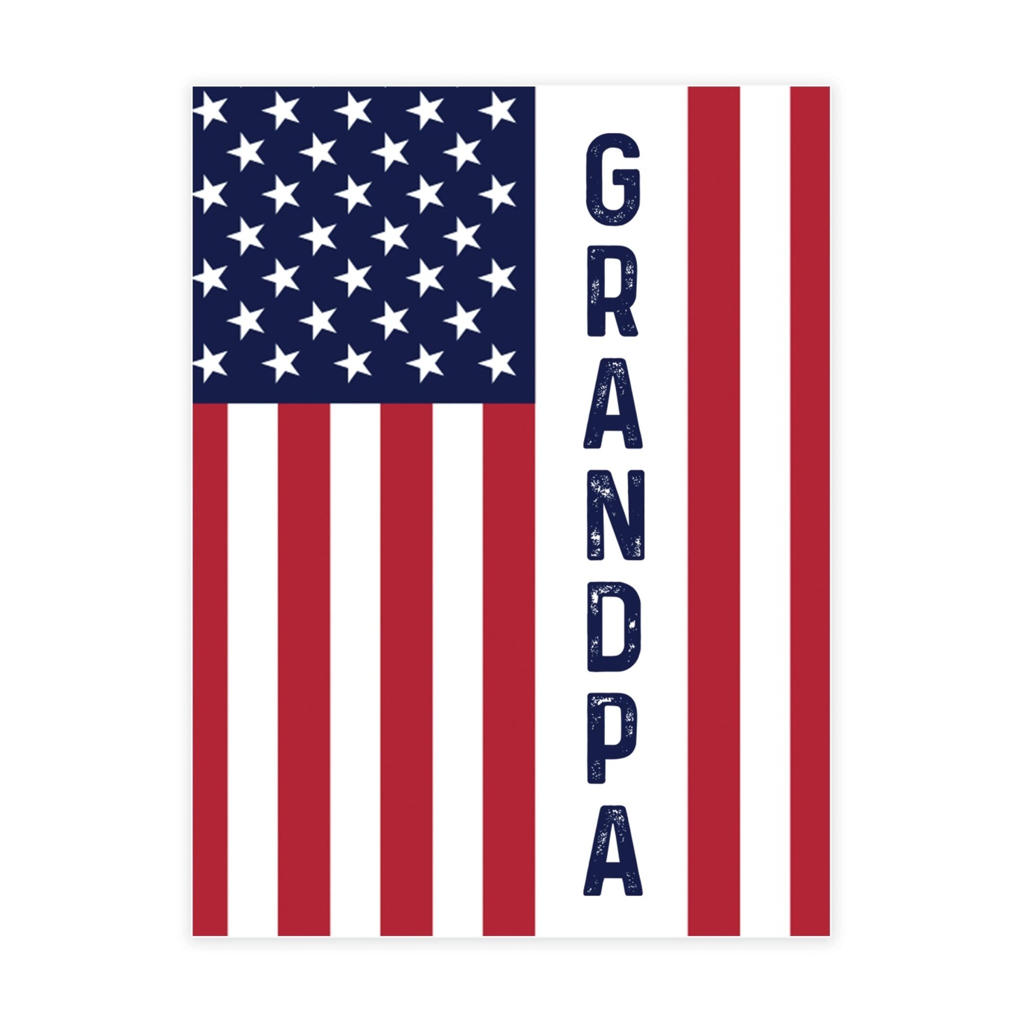 American Flag Veterans Day Patriotic Refrigerator Magnet Vintage Décor Gift Ideas - Flag Grandpa - LifeSong Milestones