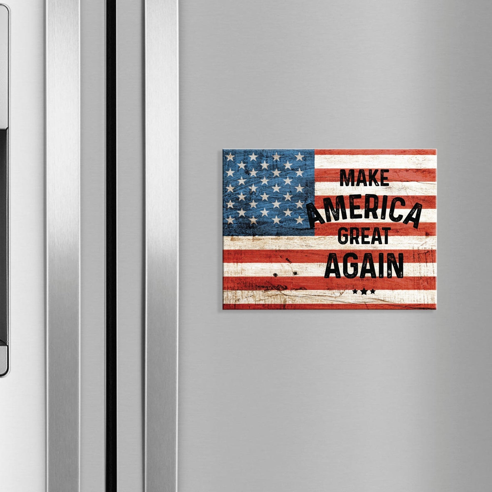 American Flag Veterans Day Patriotic Refrigerator Magnet Vintage Décor Gift Ideas - Flag Make America Great - LifeSong Milestones