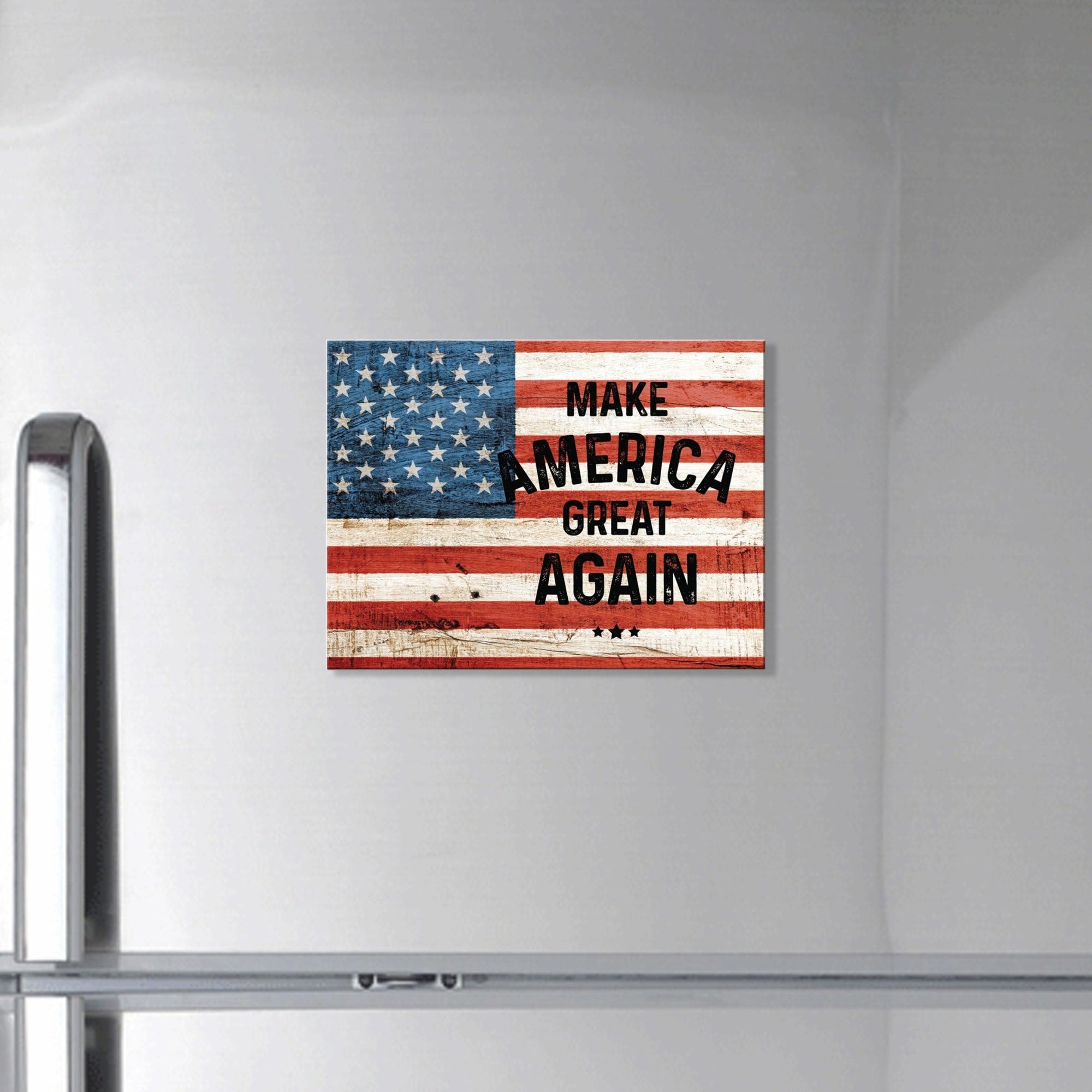 American Flag Veterans Day Patriotic Refrigerator Magnet Vintage Décor Gift Ideas - Flag Make America Great - LifeSong Milestones