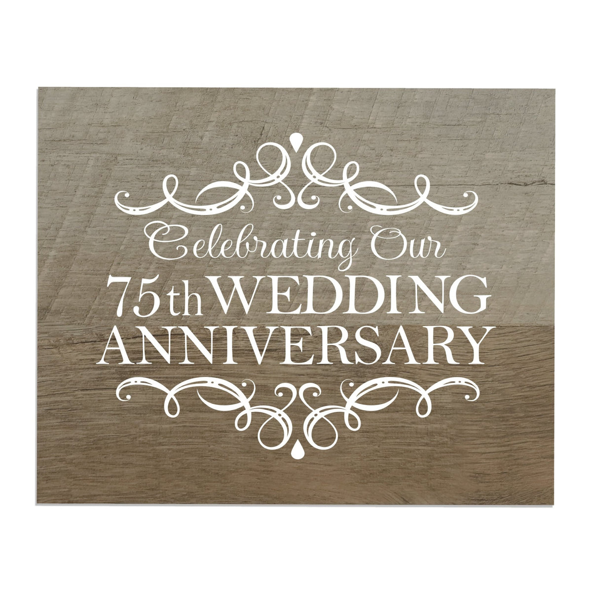 Anniversary Barnwood Wall Plaque - LifeSong Milestones
