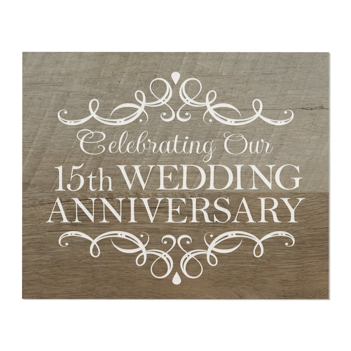 Anniversary Barnwood Wall Plaque - LifeSong Milestones