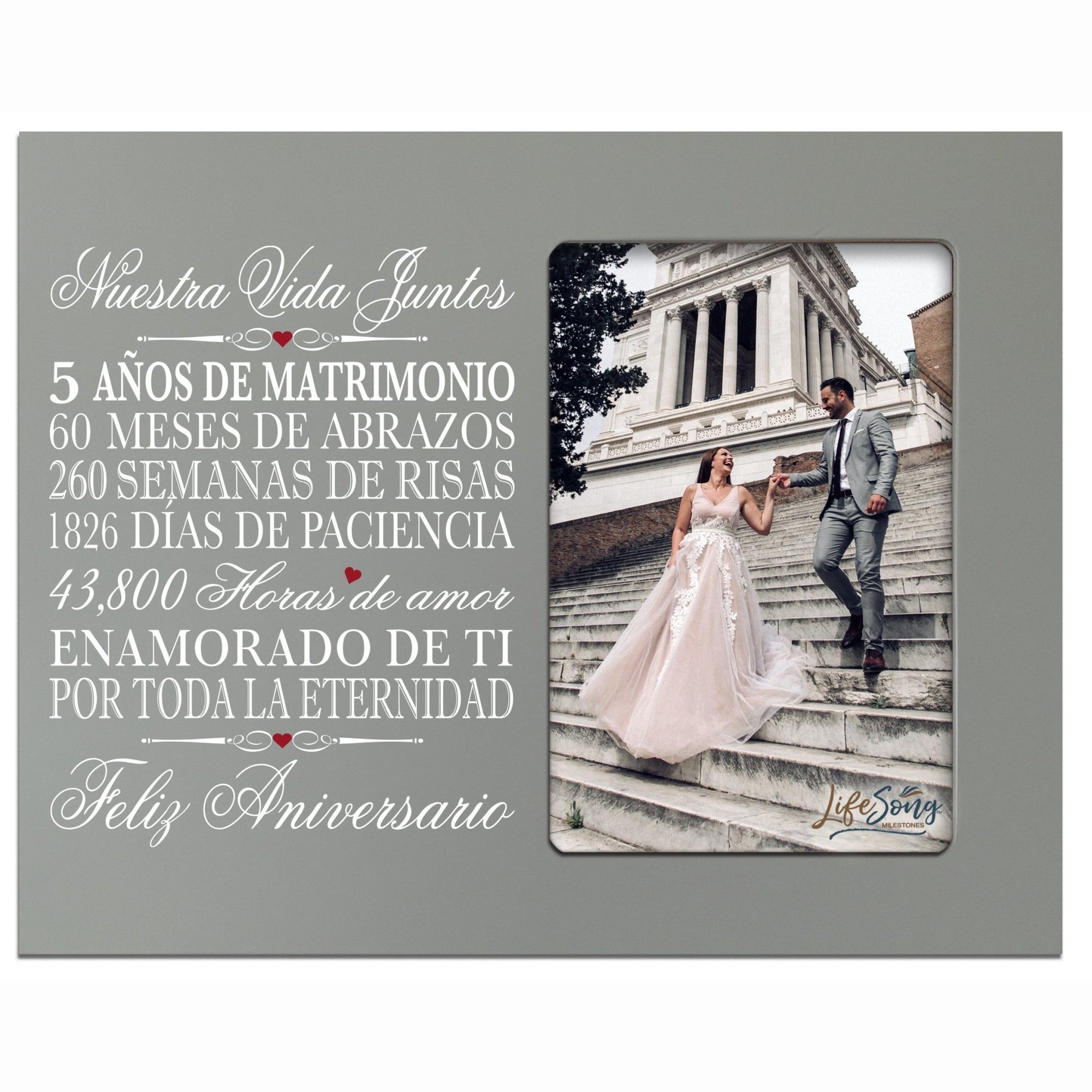 Unique 5th Wedding Anniversary Gift Ideas for Couples – Spanish-themed frame.