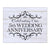 Anniversary White Distressed Wall Plaque - LifeSong Milestones
