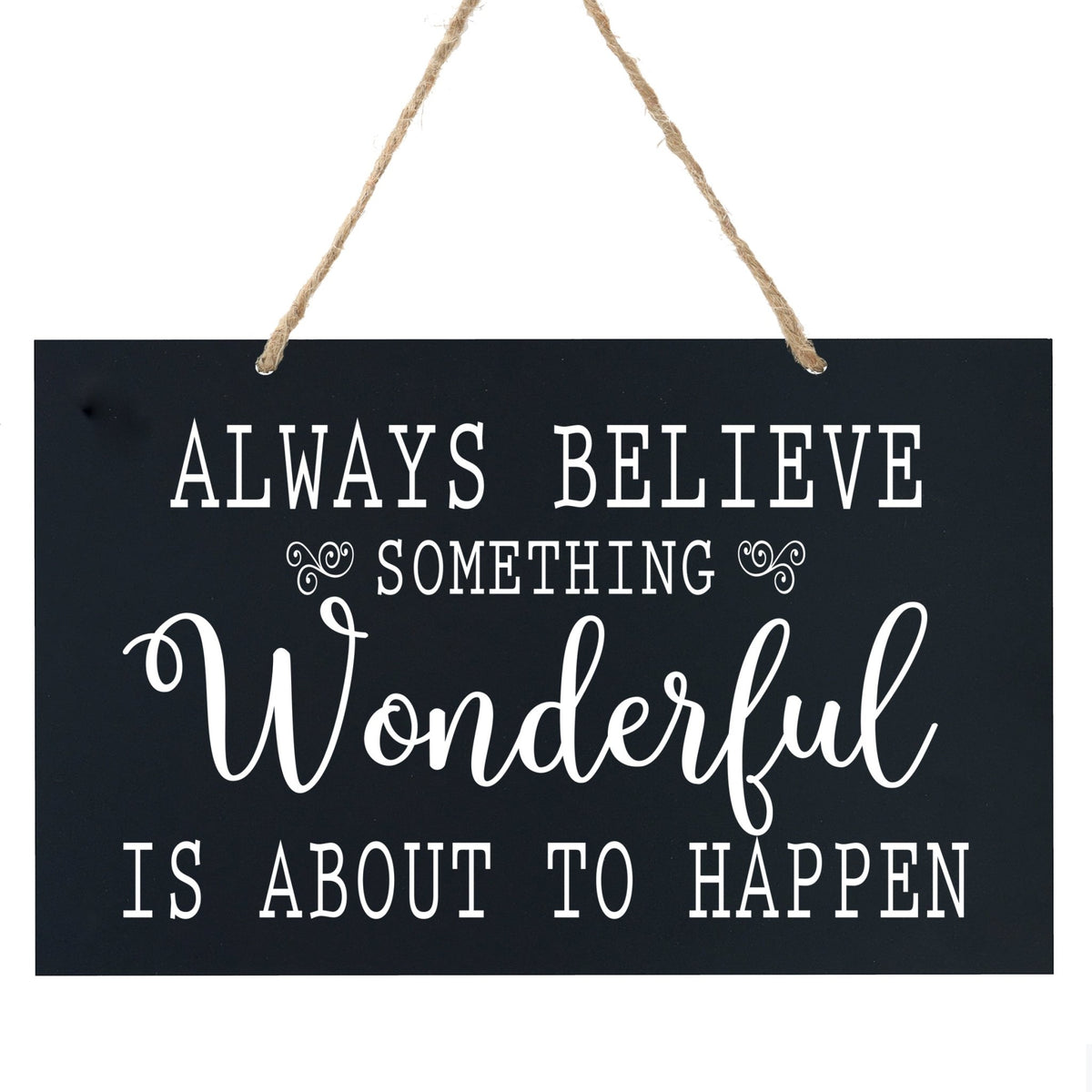 Anniversary Wooden Wedding Ceremony Sign Gift - Always Believe - LifeSong Milestones