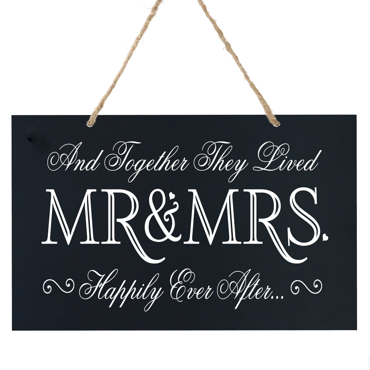 Anniversary Wooden Wedding Ceremony Sign Gift - Mr &amp; Mrs - LifeSong Milestones