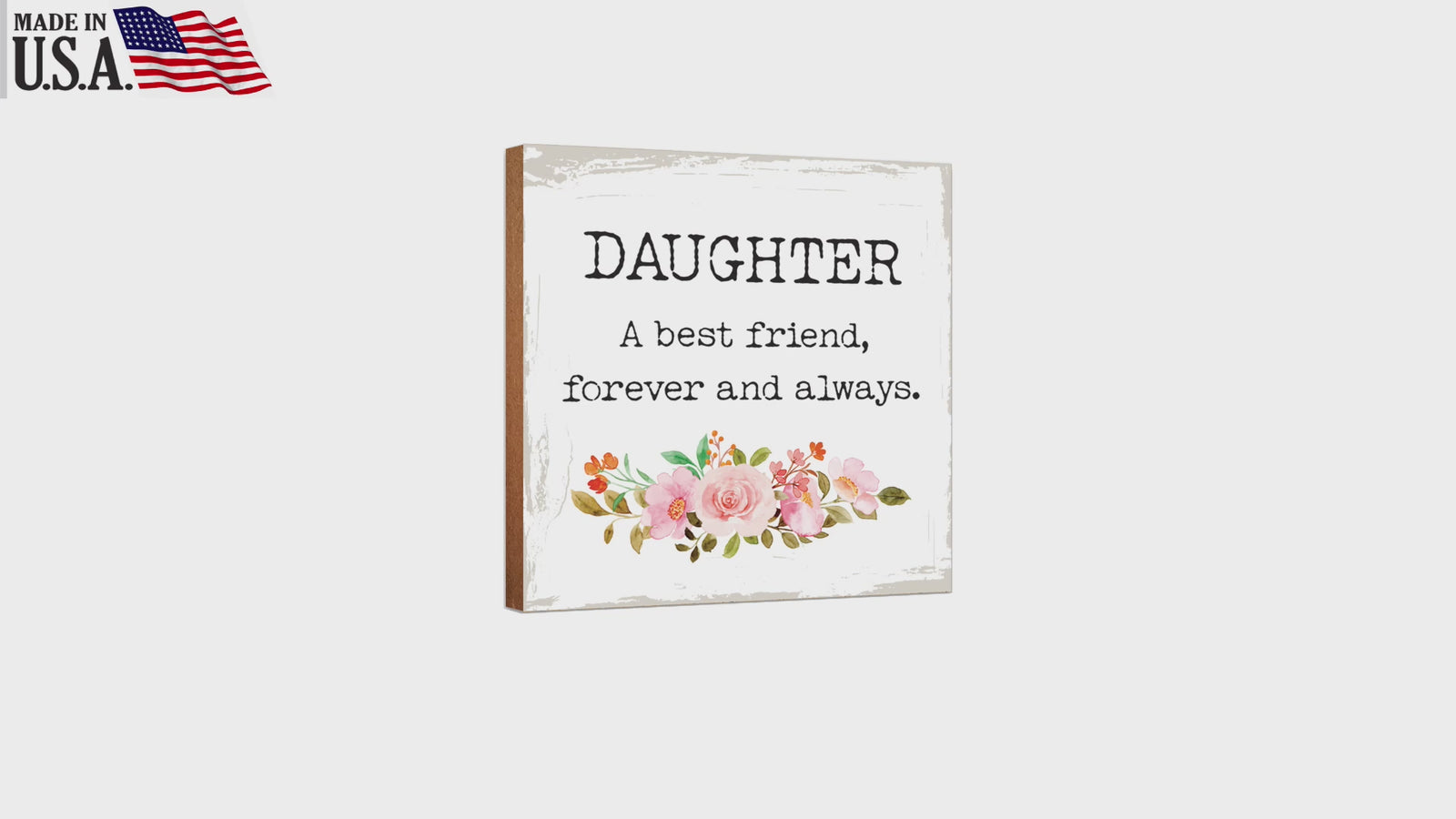 Handcrafted Wooden Shelf Decor - Perfect Mother's Day Gift