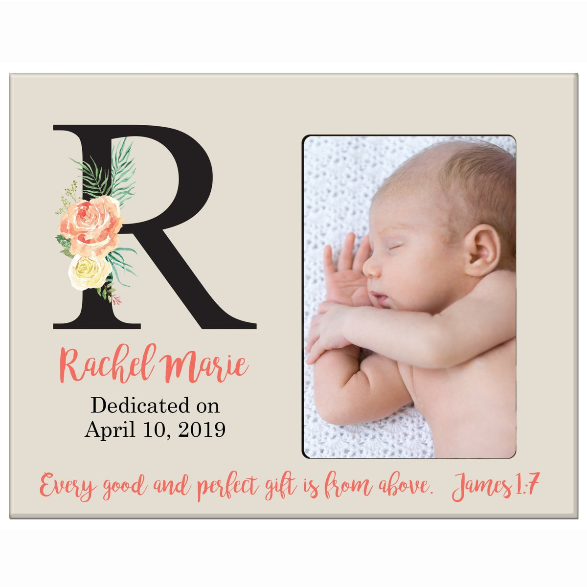 Baby Birth Announcement Photo Frame For Boys and Girls Every Good - LifeSong Milestones