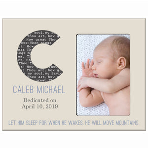 Baby Birth Announcement Photo Frame For Boys and Girls Let Sleep - LifeSong Milestones