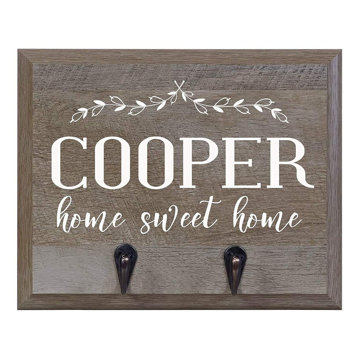 Barn Wood Personalized Coat Rack Wall Sign 15" w x 12" h 4.25" deep - LifeSong Milestones
