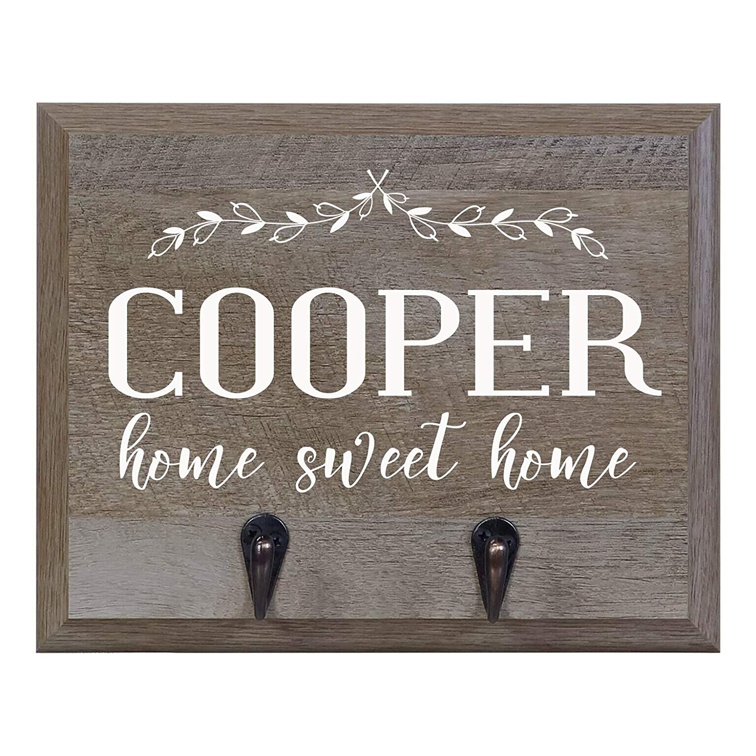 Barn Wood Personalized Coat Rack Wall Sign 15" w x 12" h 4.25" deep - LifeSong Milestones