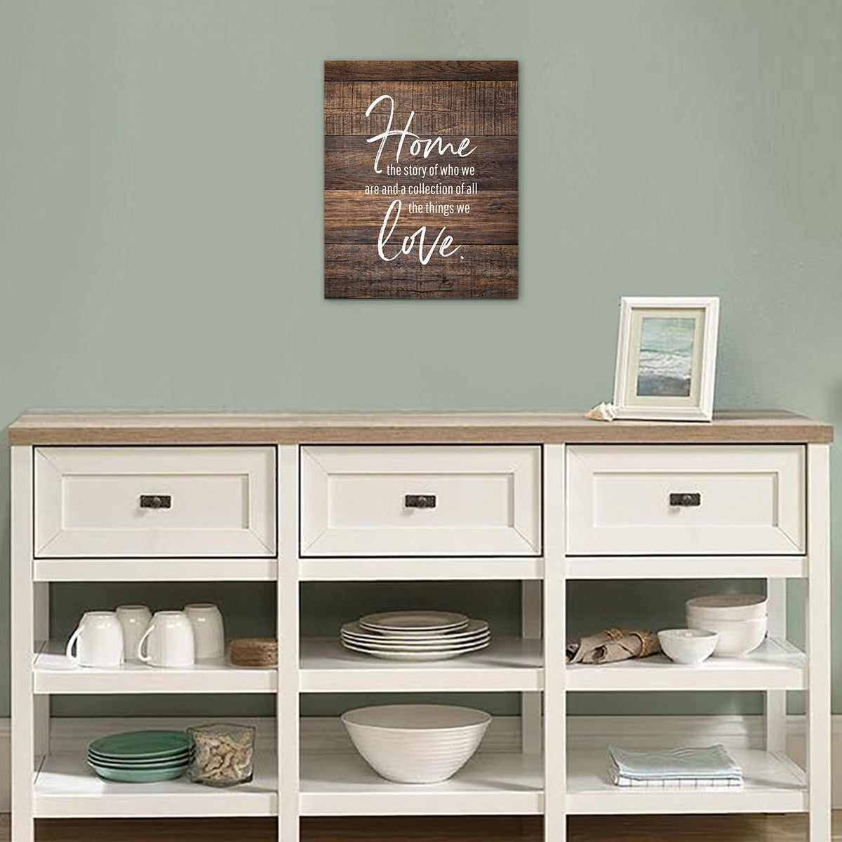 Be Still and Know That I Am God Canvas Wall Art Framed Modern Wall Decor Decorative Accents For Walls Ready to Hang for Home Living Room Bedroom Entryway Kitchen Size 12” X 15” - LifeSong Milestones